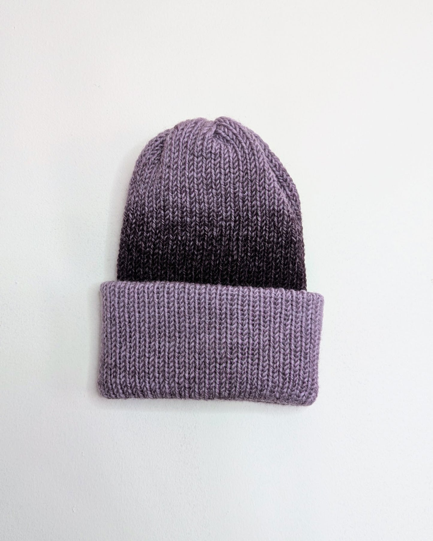 Same Skein Double Knit Hat & Headband Set (Purple)