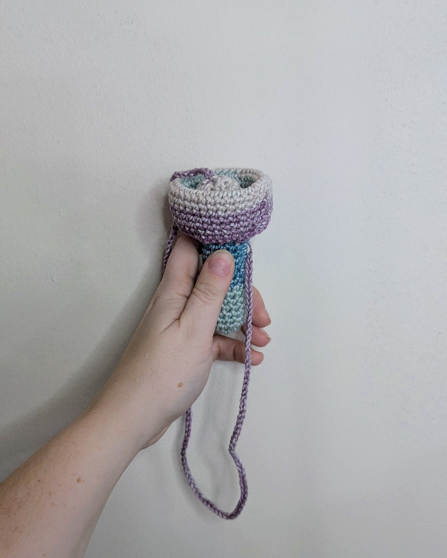 Soft Crochet Bilbocatch - Ball & Cup Game (Jewel Tones)