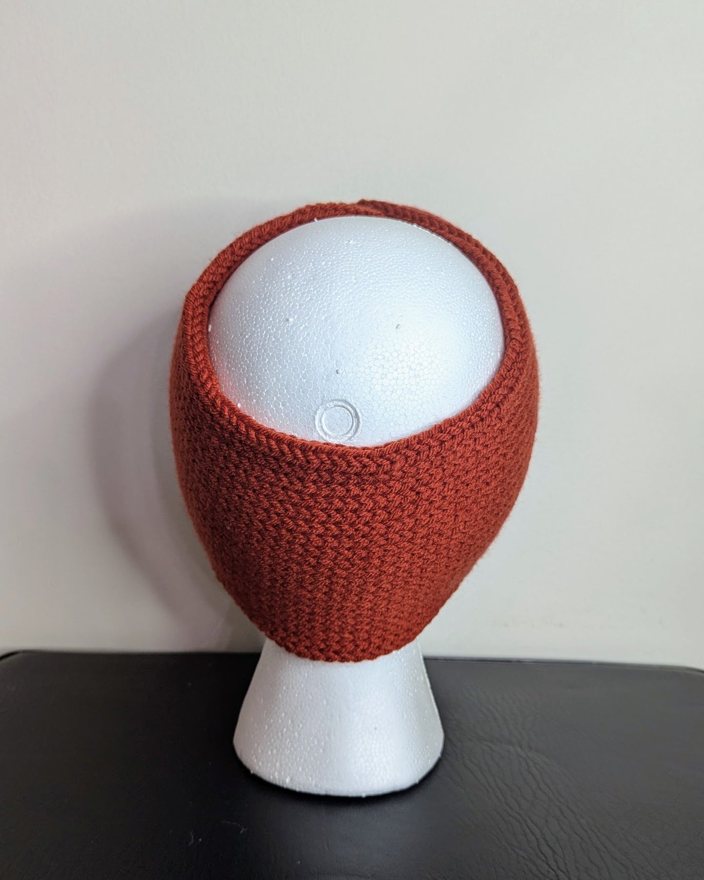 Twisted Double Knit Headband (Burnt Orange)