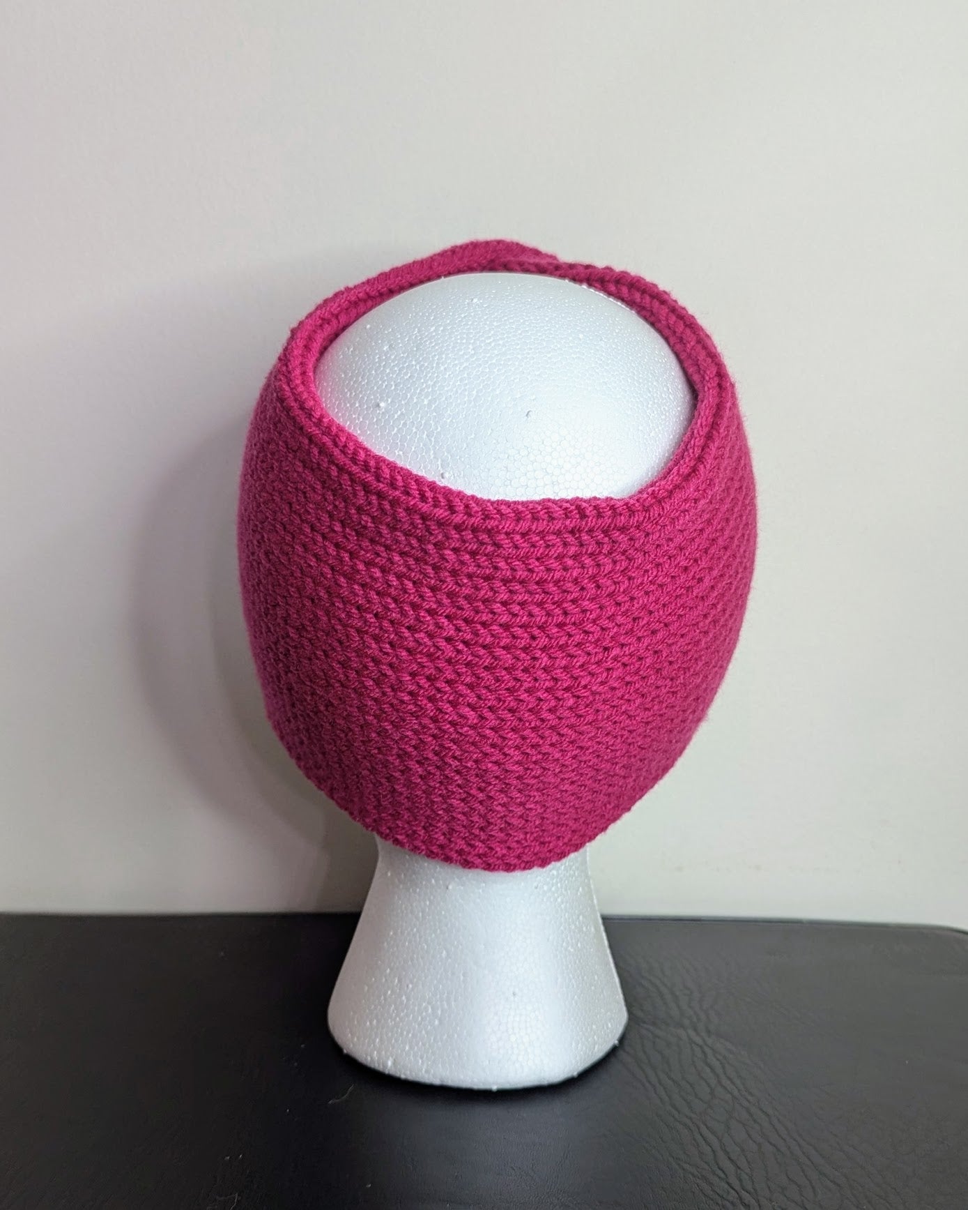 Twisted Double Knit Headband (Hot Pink)