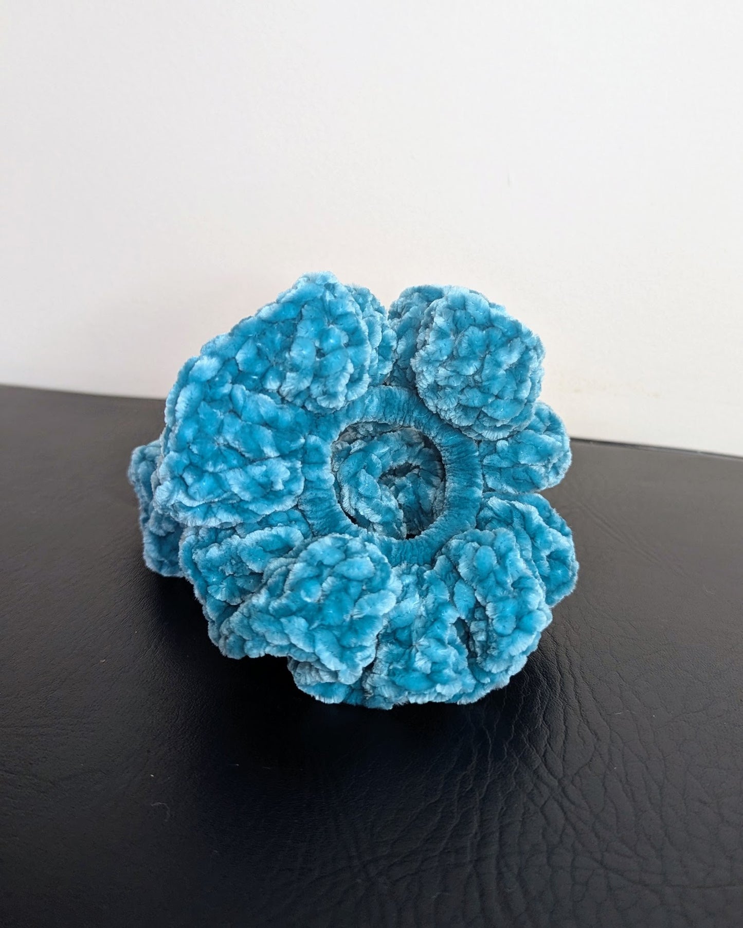 Velvet Ruffle Scrunchie (Biscay Bay)