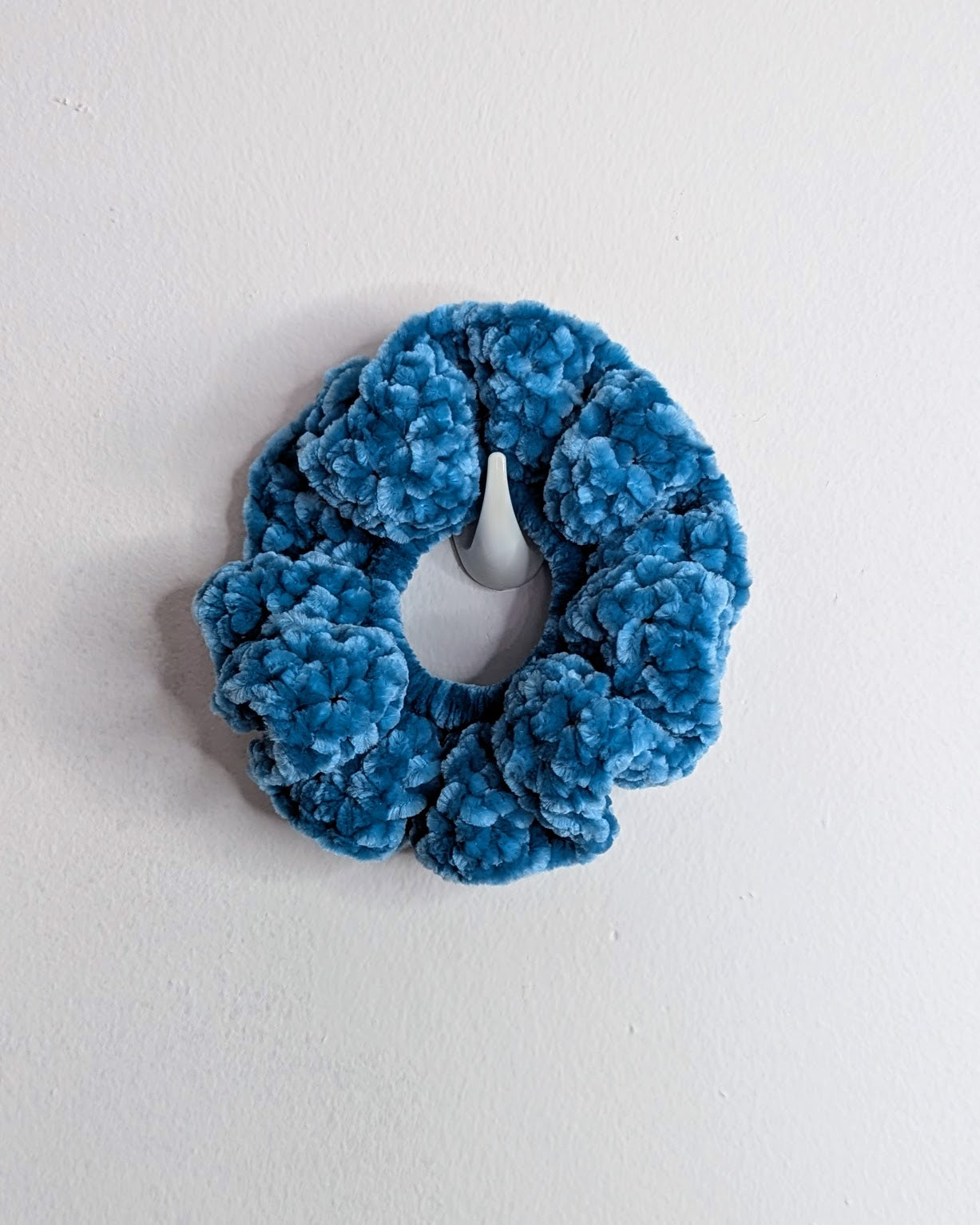Velvet Ruffle Scrunchie (Biscay Bay)