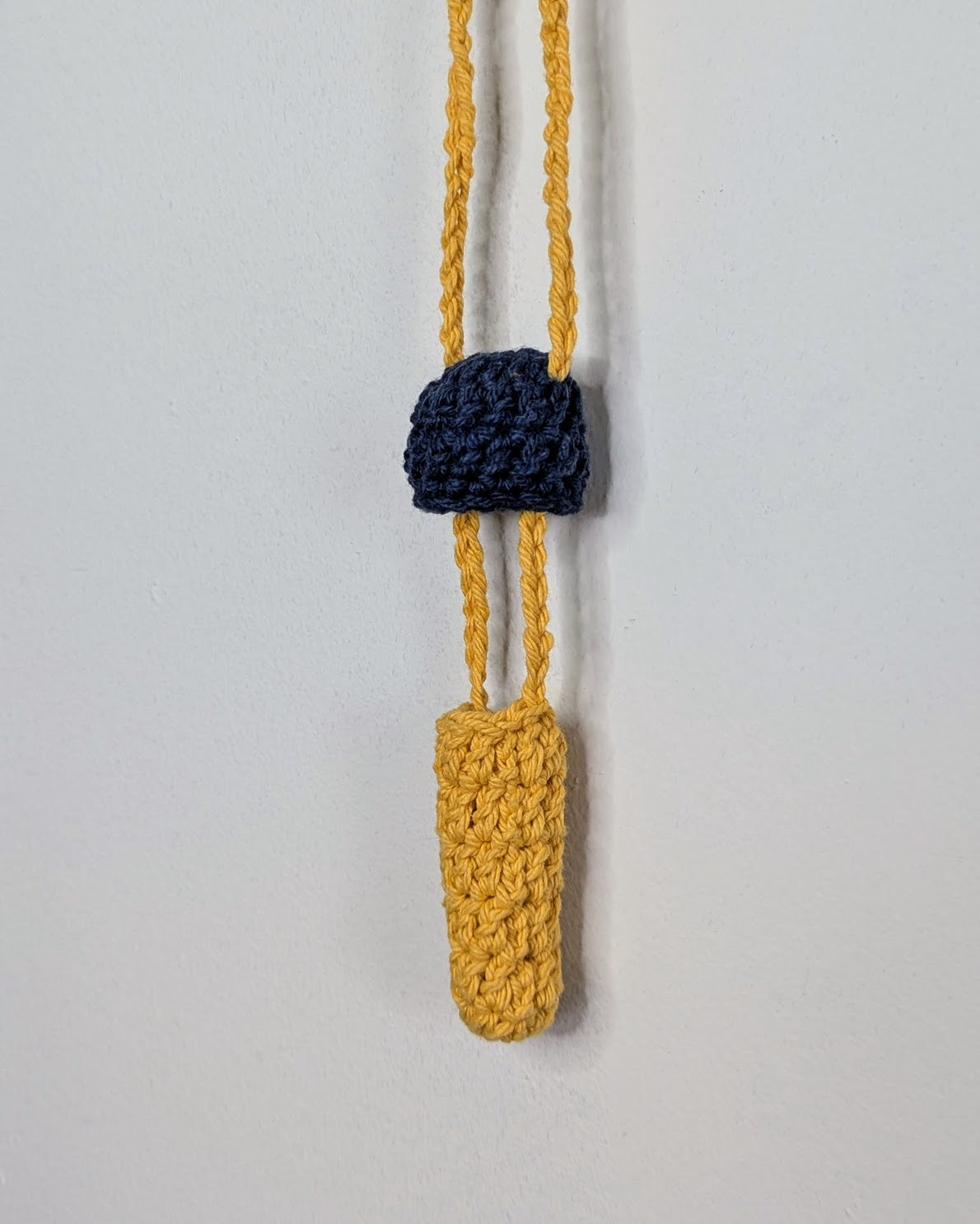 Mushroom Stasher (Indigo & Gold)