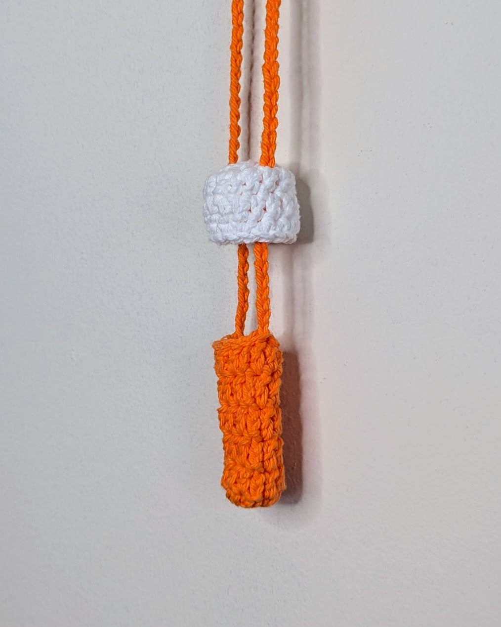 Mushroom Stasher (White & Hot Orange)