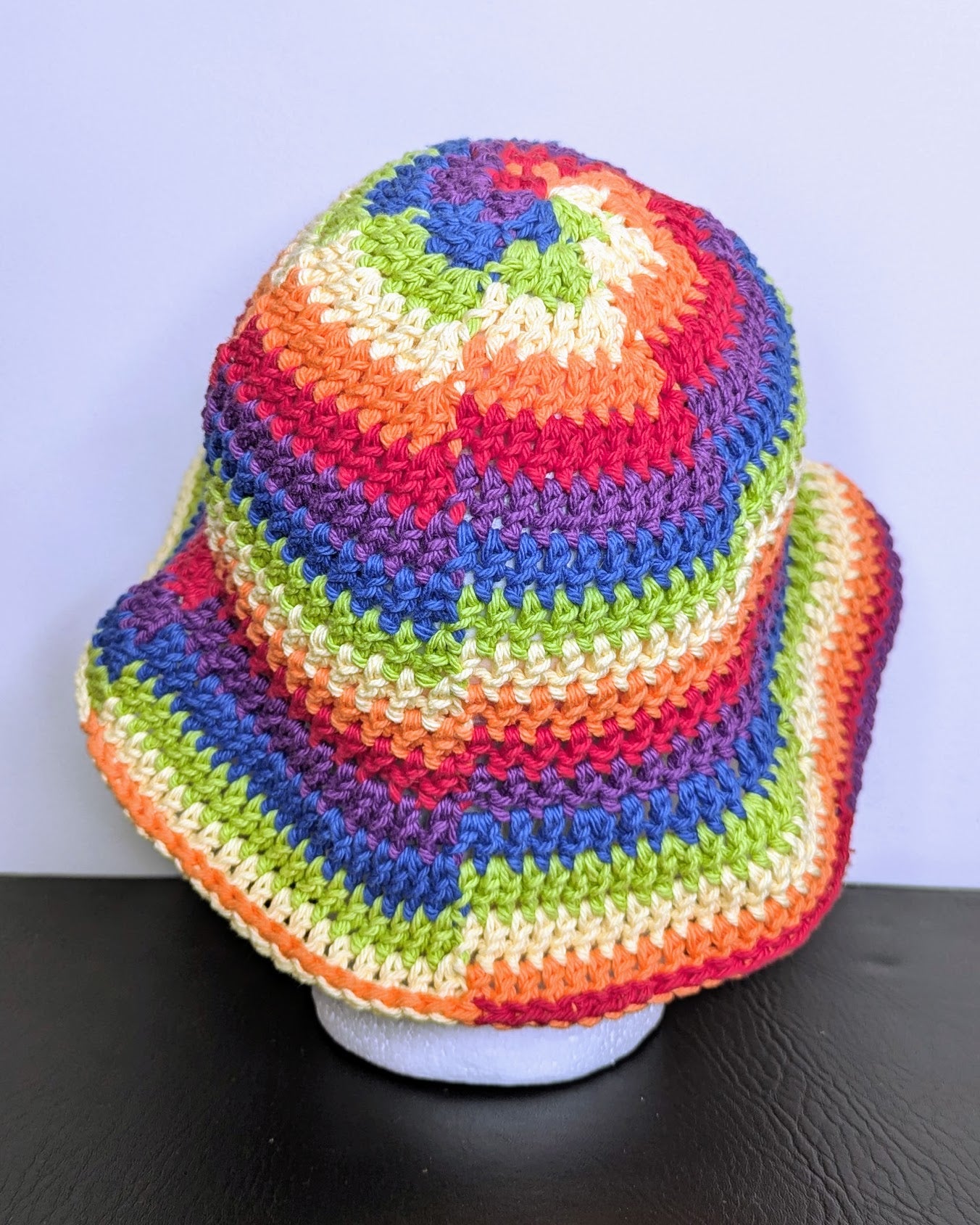 Rainbow Swirl Cotton Bucket Hat