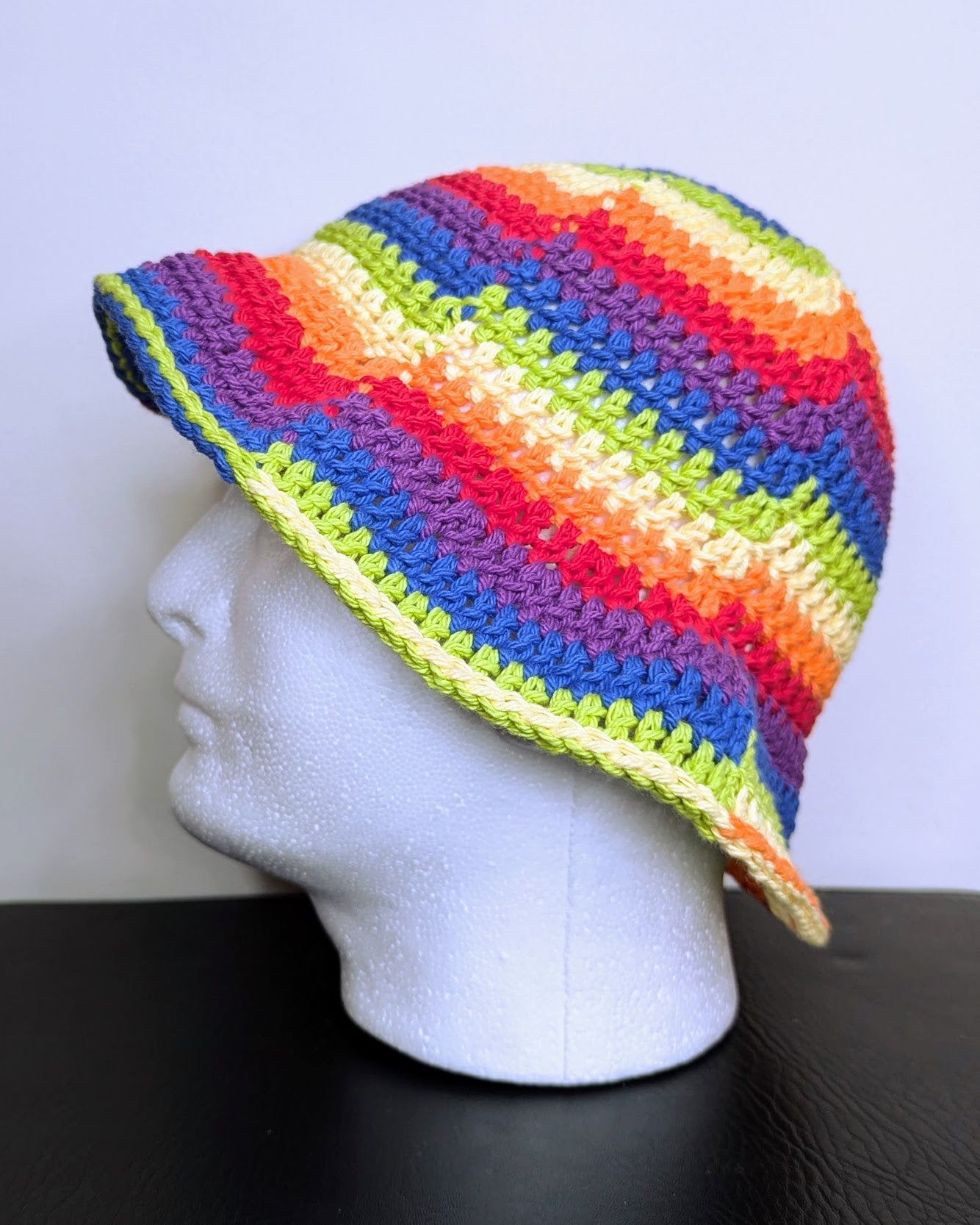 Rainbow Swirl Cotton Bucket Hat