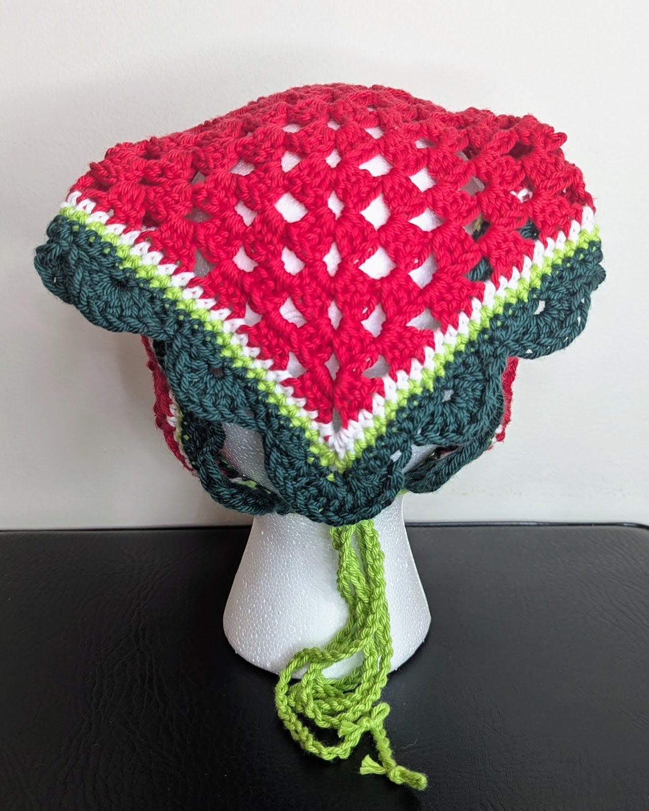 Watermelon Crochet Bandana
