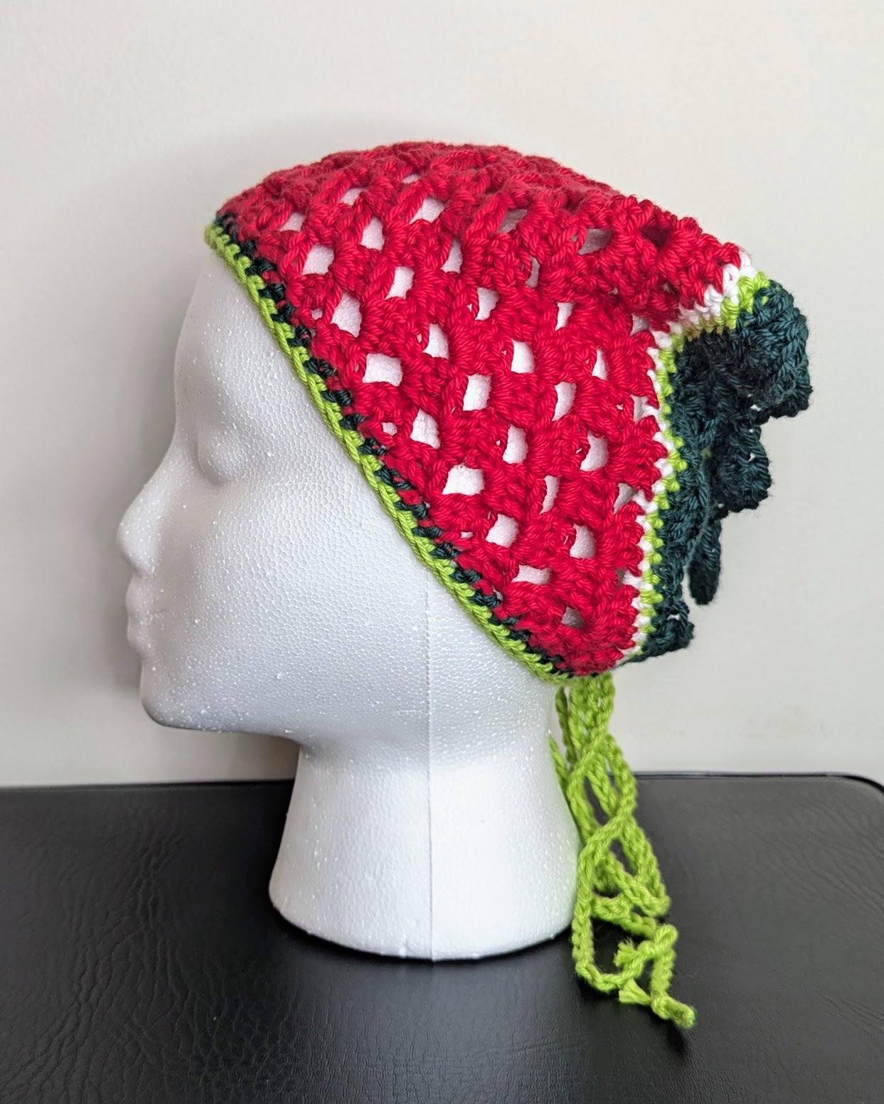 Watermelon Crochet Bandana