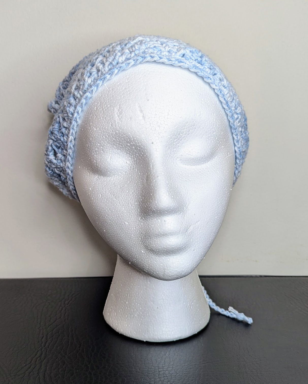 Windowpane Crochet Bandana (Sky Splash)