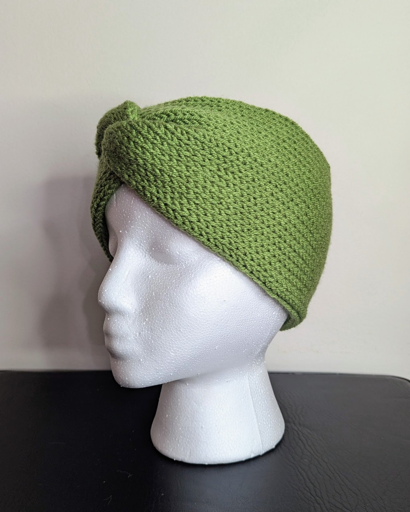 Twisted Double Knit Headband (Sage Green)