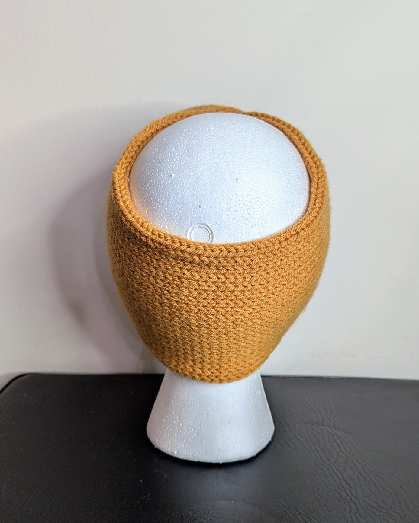 Twisted Double Knit Headband (Mustard Yellow)