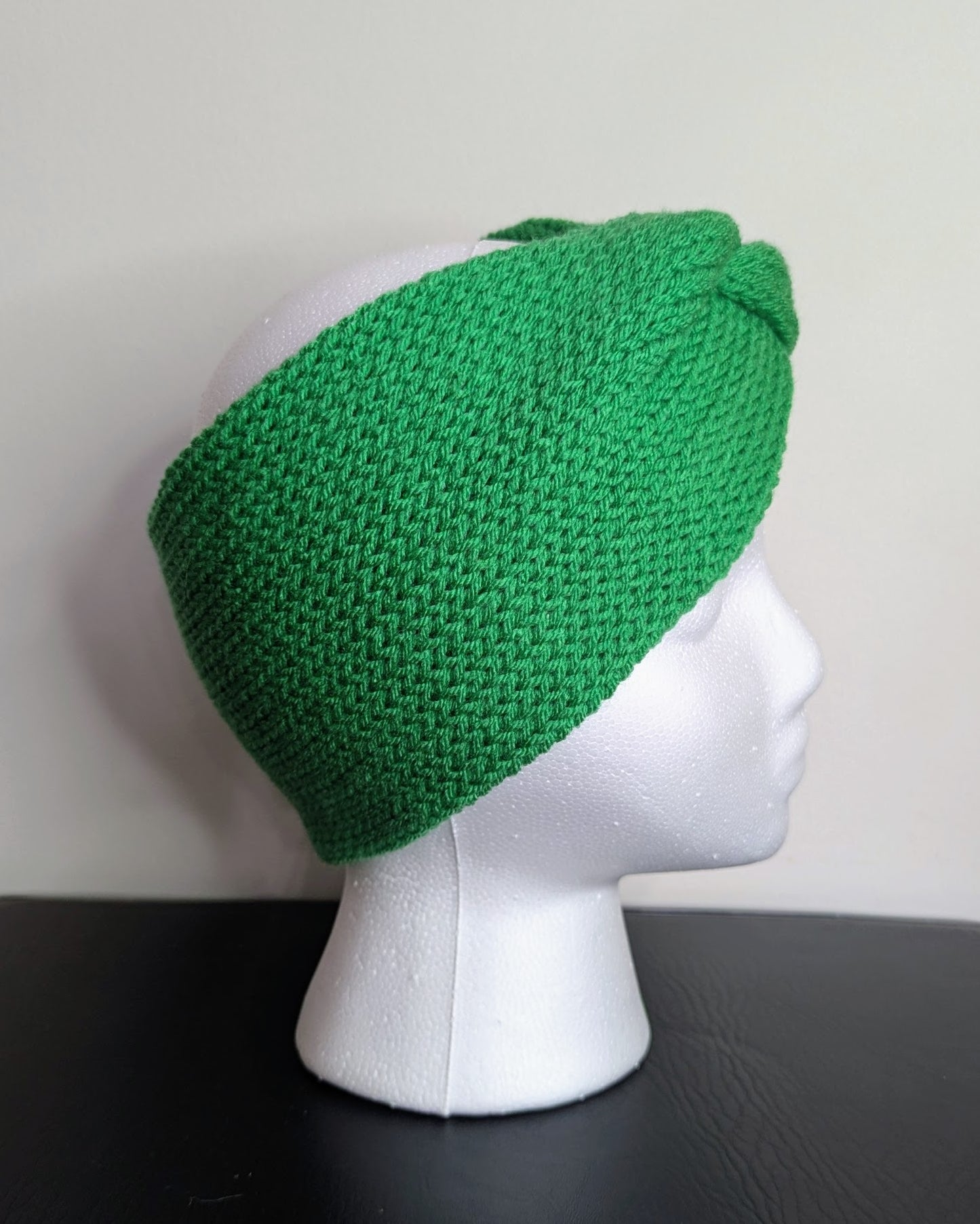 Twisted Double Knit Headband (Green)