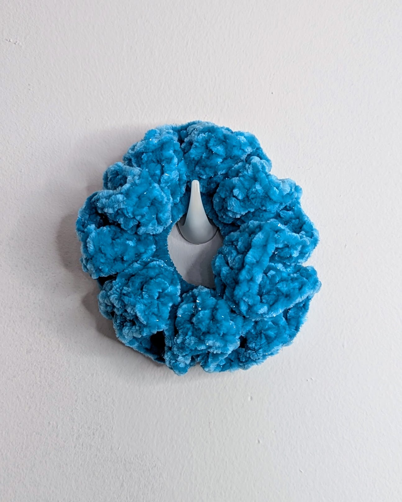 Velvet Ruffle Scrunchie (Blue Crush Sparkle)