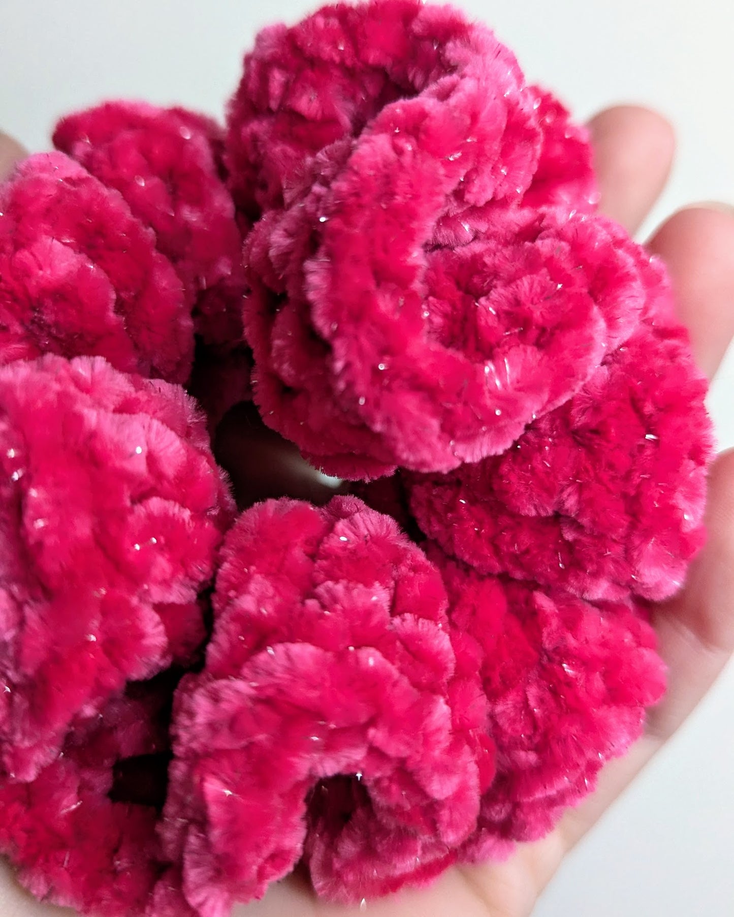 Velvet Ruffle Scrunchie (Free Love Sparkle)