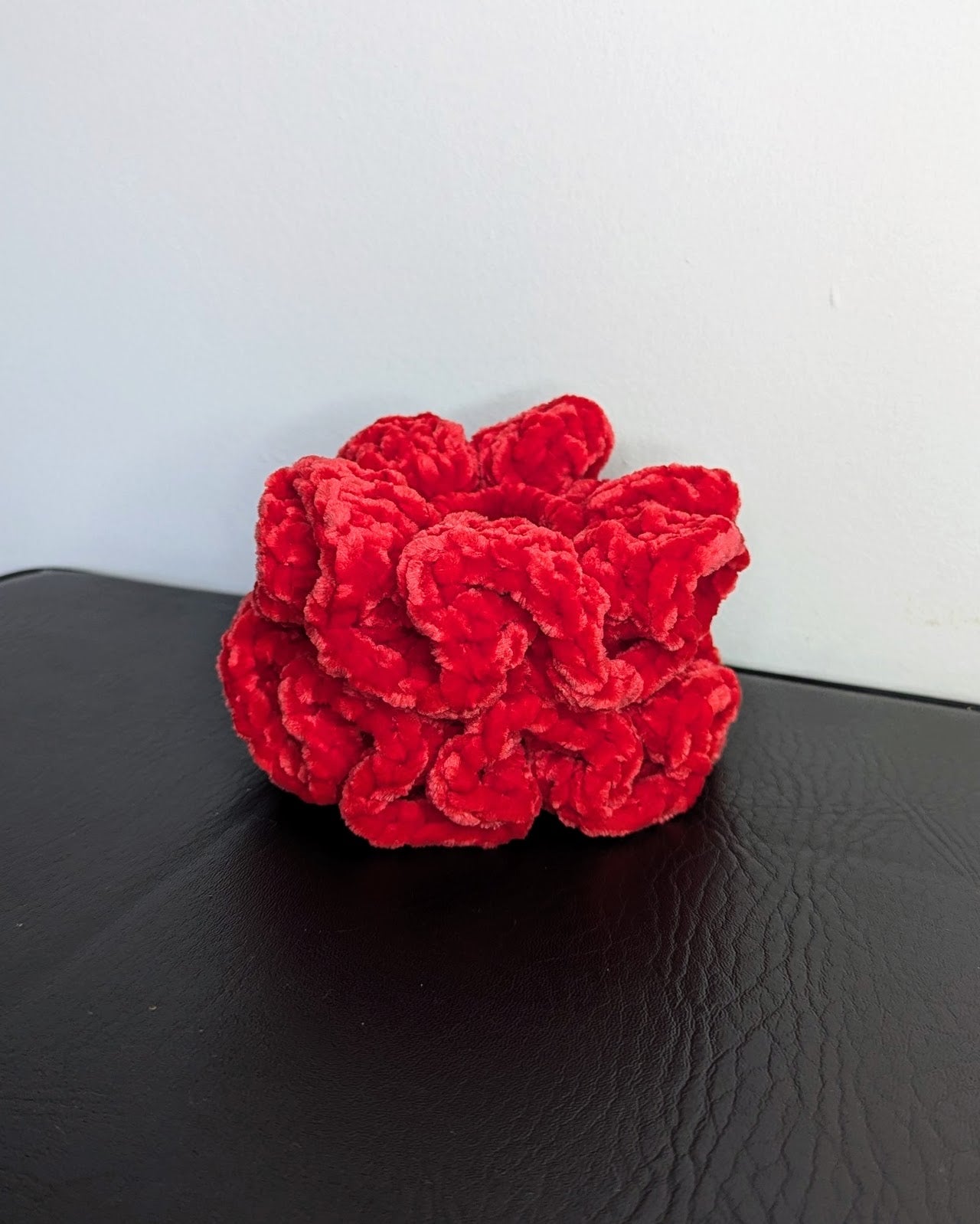 Velvet Ruffle Scrunchie (Fire)