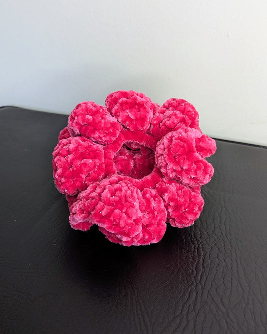 Velvet Ruffle Scrunchie (Free Love Sparkle)