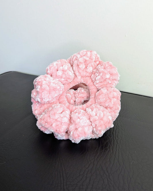 Velvet Ruffle Scrunchie (Soft Glow Sparkle)
