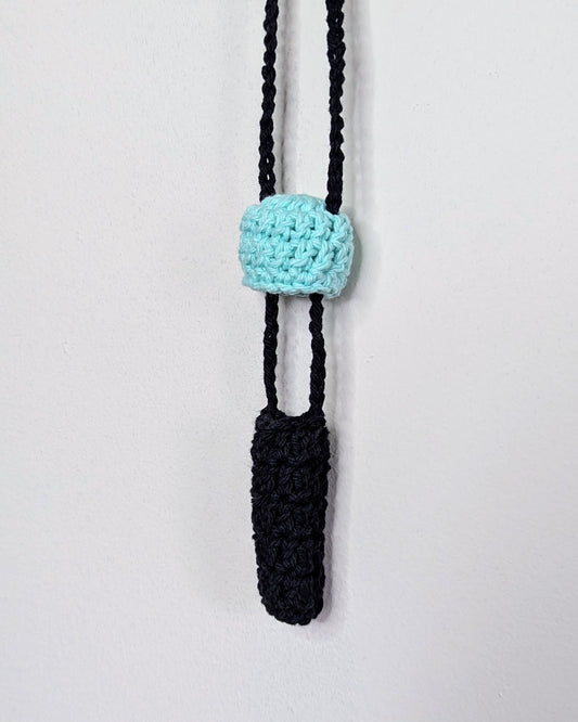 Mushroom Stasher (Seafoam & Black)