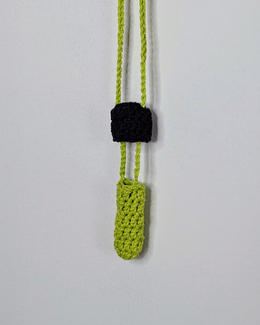Mushroom Stasher (Black & Lime)
