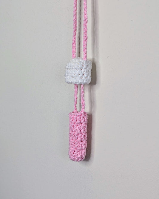 Mushroom Stasher (White & Pastel Pink)
