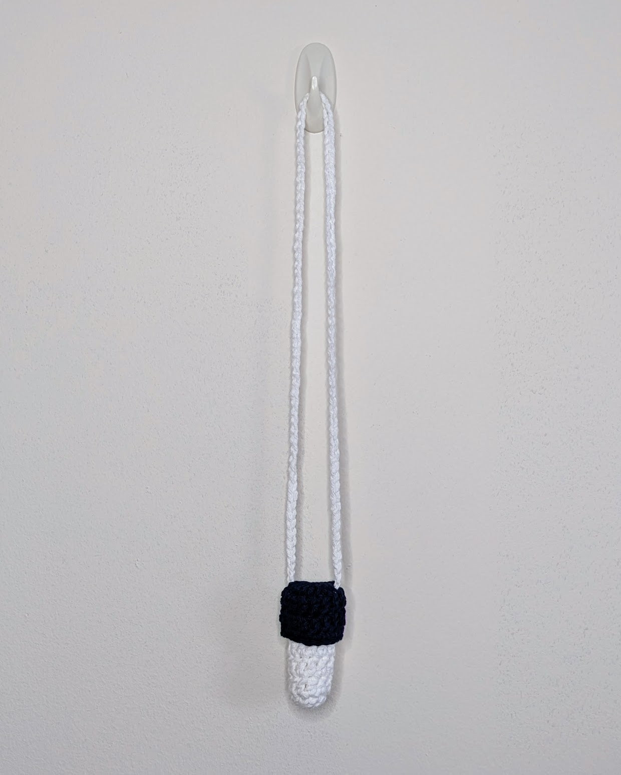 Mushroom Stasher (Bright Navy & White)