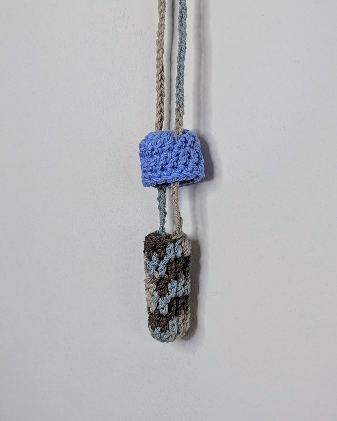 Mushroom Stasher (Light Blue & Earth Ombre)