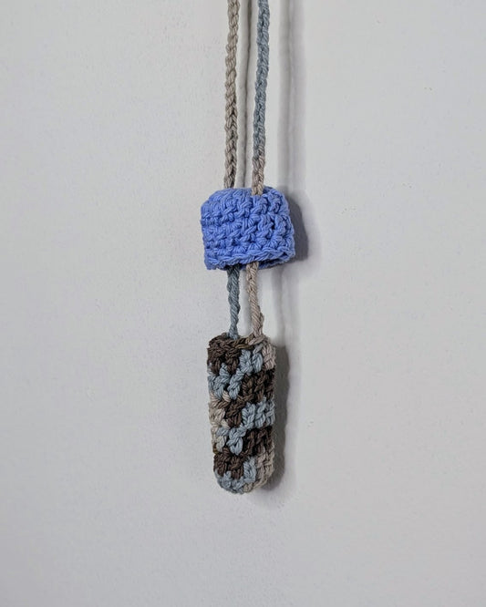 Mushroom Stasher (Light Blue & Earth Ombre)