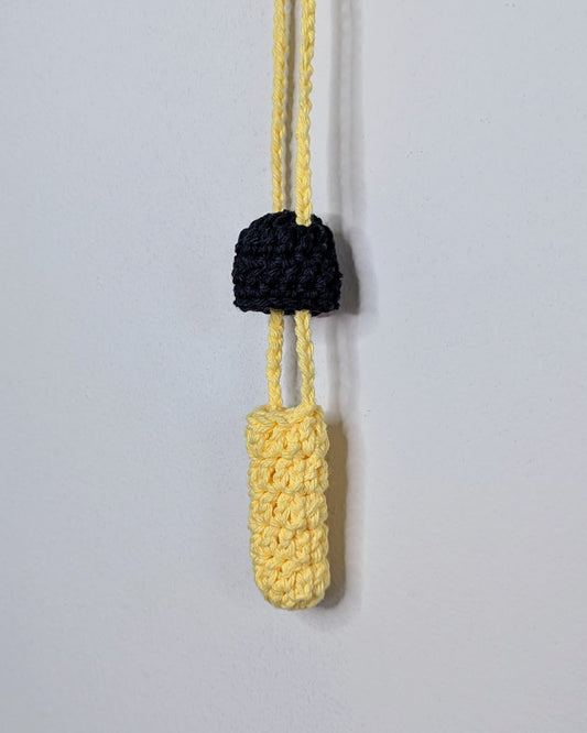 Mushroom Stasher (Black & Sunny Yellow)