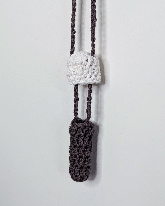 Mushroom Stasher (Ecru & Cool Brown)