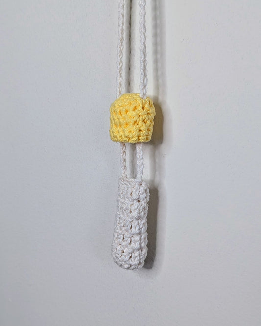 Mushroom Stasher (Sunny Yellow & Ecru)