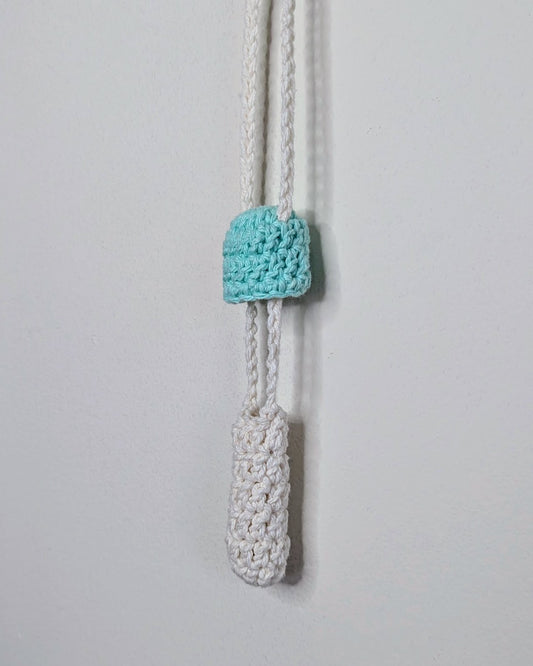 Mushroom Stasher (Seafoam & Ecru)