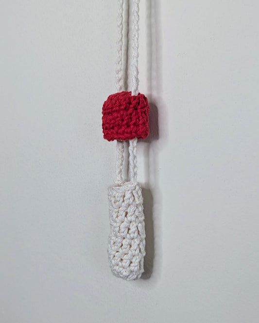 Mushroom Stasher (Red & Ecru)