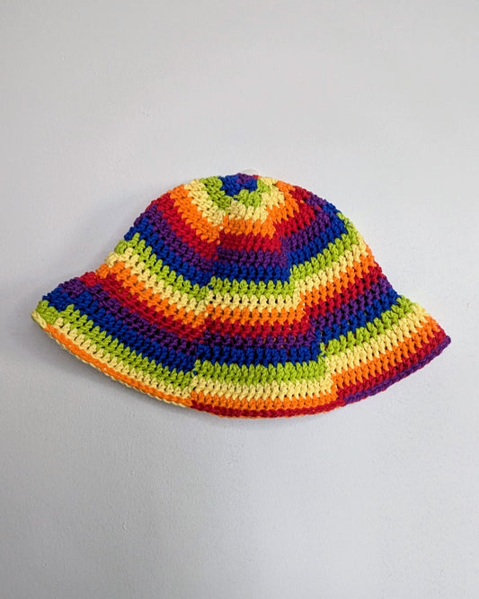 Rainbow Swirl Cotton Bucket Hat