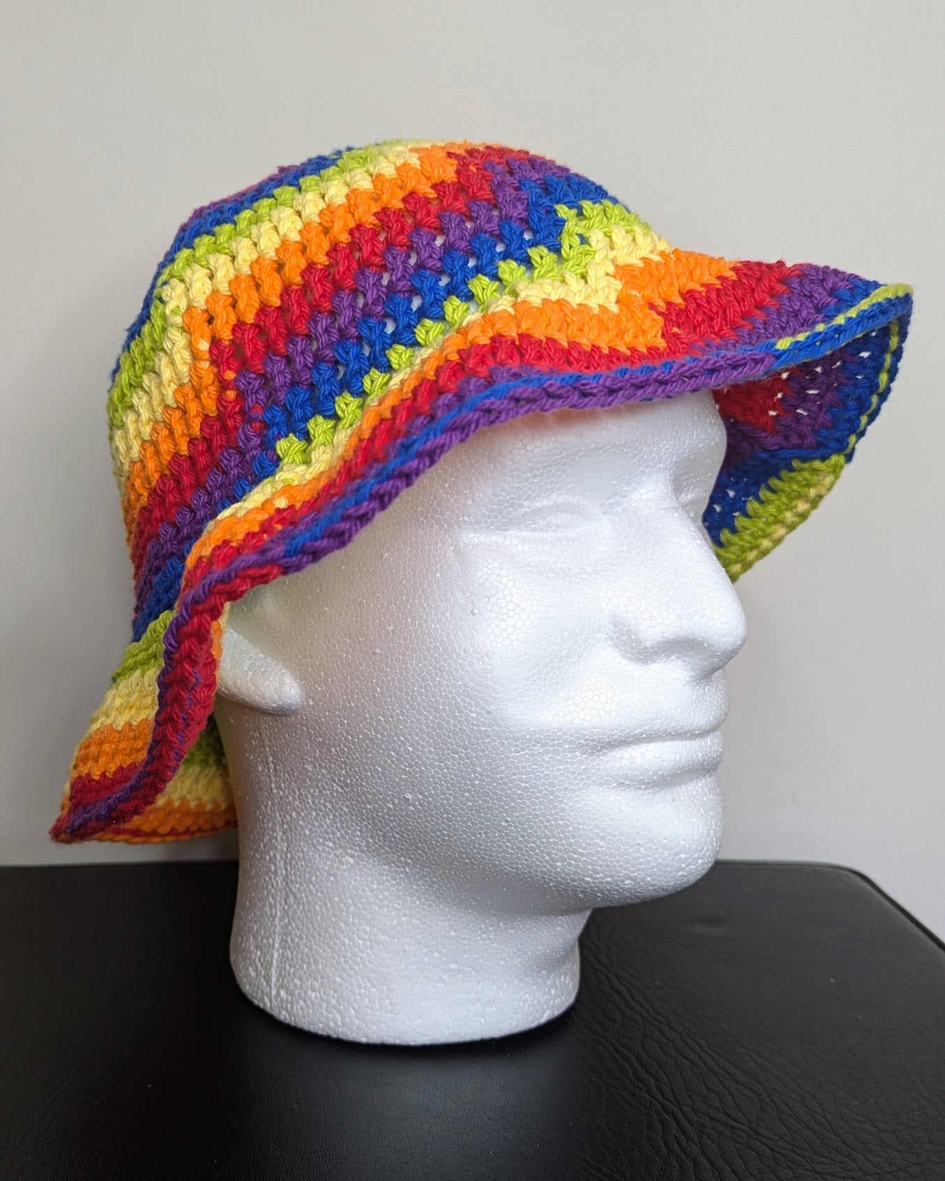 Rainbow Swirl Cotton Bucket Hat