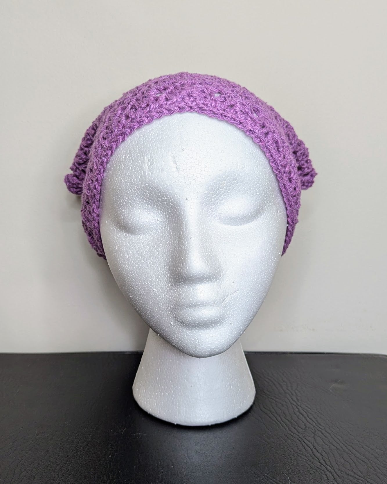 Windowpane Crochet Bandana (Passionfruit)