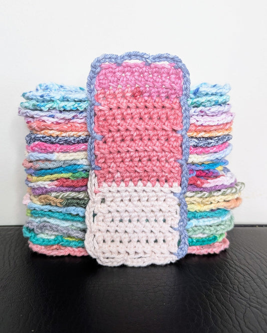 Simple Scallops Crochet Bookmark (Beach House Stripes)