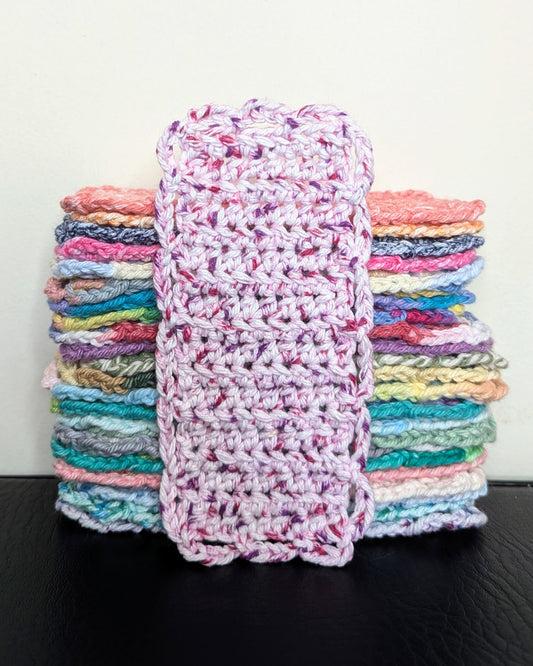 Simple Scallops Crochet Bookmark (Fruity Speckle)