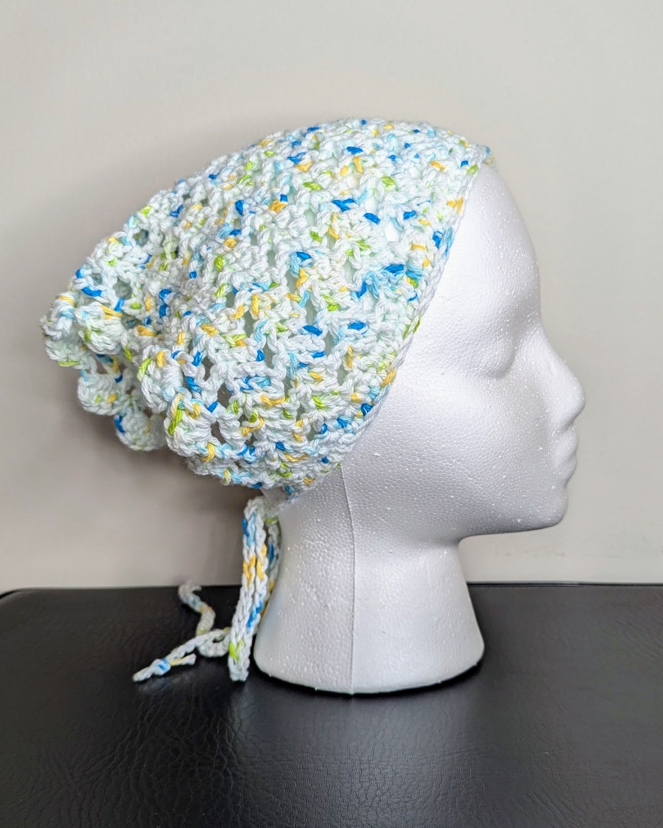 Windowpane Crochet Bandana (Happy-Go-Lucky)