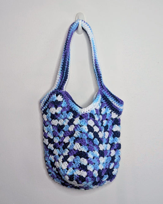 Square Bottom Granny Bag (Small Moondance Ombre)