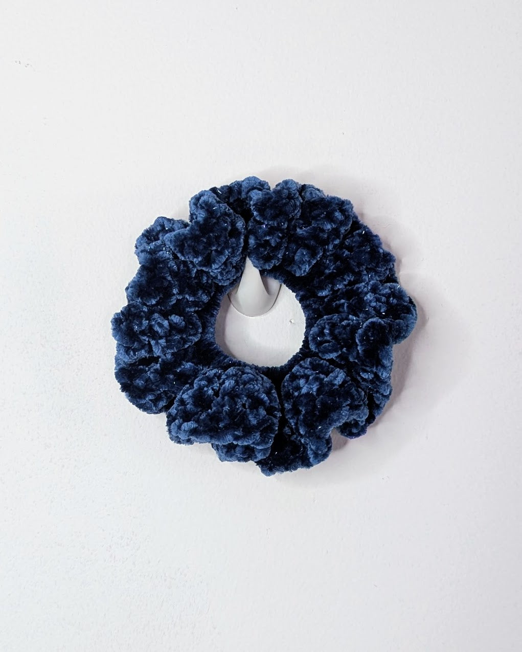 Velvet Ruffle Scrunchie (Midnight Sea Sparkle)